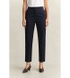 Gant Elegantne hlače Slim Fit temno modre barve