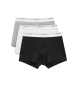 Gant Sæt 3 basic boxershorts hvid, sort