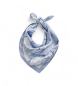 Gant Zijden sjaal Magnolia Print blauw