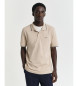 Gant Beige piqué polo shirt