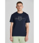 Gant T-shirt com logótipo azul-marinho