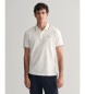 Gant Piqué poloshirt met witte biezen