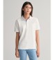 Gant Polo de piqué en contraste blanco