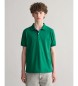 Gant Kontrastna pikirana polo majica Teens green