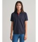 Gant Kontrastowa koszulka polo pique Teens navy