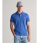 Gant Pique polo shirt Regular Fit Shield blå