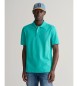 Gant Polo en piqué Coupe régulière Bouclier turquoise