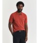 Gant Regular Fit Shield poloshirt i pique, rød