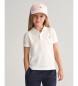 Gant Shield Kids weißes Piqué-Poloshirt