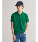 Gant Shield Tieners piqué polo groen