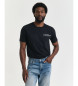 Gant Grafisk T-shirt sort