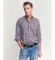 Gant Classic Poplin Plaid Shirt Regular Fit White, Navy