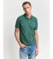 Gant Polo de piqué Regular Fit Shield verde