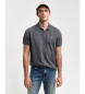 Gant Pólo em piqué Regular Fit Shield cinzento