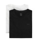 Gant Conjunto de 2 T-shirts com decote em V preto, branco