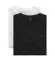 Gant Lot de 2 t-shirts  col rond noir, blanc