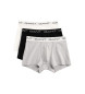 Gant Conjunto de 3 calções boxer, cinzento, preto, branco