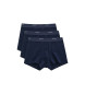 Gant Sæt med 3 navy boxershorts