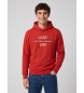 Gant Sudadera Gráfica con Capucha rojo