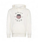 Gant Hvid sweatshirt med logo