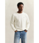 Gant Sweat-shirt � col ras du cou Shield blanc cass�