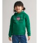 Gant Archive Shield Hoodie zelena