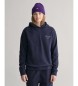 Gant Felpa con cappuccio per adolescenti con grafica Navy Script