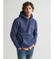 Gant Shield hoodie marine