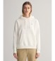 Gant Sudadera con capucha Shield blanco