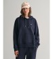 Gant Shield Hoodie navy