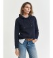 Gant Sweat à capuche Tonal Shield bleu marine