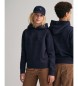 Gant Tonal Shield Teens navy hoodie