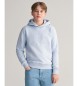 Gant Hoodie Tonal Shield Teens blå