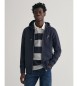 Gant Hoodie with navy Shield zip hoodie