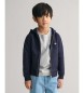 Gant Capuche  capuche zippe Navy Shield