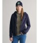 Gant Sudadera con capucha y cremallera Shield Teens marino