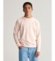 Gant Shield crew neck sweatshirt pink