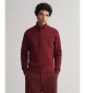 Gant Sacker Rib half-zip sweatshirt rouge