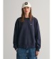 Gant Shield marineblaues Sweatshirt mit Rundhalsausschnitt