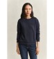 Gant Sweat Tonal Shield Bleu Marine