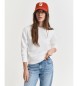 Gant Sweat-shirt Tonal Shield à col rond blanc cassé