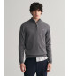 Gant Pull en coton avec demi-fermeture clair Dcontract gris