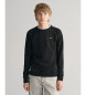 Gant Shield Teens sweatshirt med rund halsringning svart