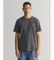 Gant T-shirt con scudo grigio scuro