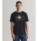 Gant T-shirt with black shield