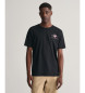 Gant Archive Shield T-shirt with black embroidery