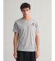Gant Archive Shield T-shirt met grijs borduursel