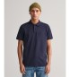 Gant Pique polo majica Tonal Shield navy