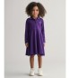 Gant Robe  volants en piqu lilas