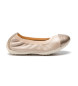 GEOX Piuma beige leather ballerina flats